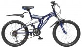 Велосипед 20' двухподвес NOVATRACK TITANIUM темно-синий, 6ск. 20 SS6V.TITANIUM.DB 5